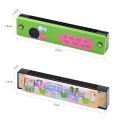 SEASUN Toys Harmonica For Kids Children Music Instrument 16 Holes Musical Educational Toy Wooden Cover. 