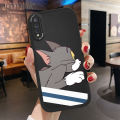 Hontinga for Vivo S1 Back Cover PU Leather Cute Phone Case Soft Silicone Edge Mobile Cover. 