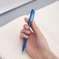 Deli - EQ00130- Ball Point Pen Spring (Tip 0.7mm)(12PCS/Box) - Blue. 