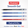 PIANO Smooth Gel Pen - Pack of 4 Gel Pen. 