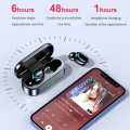 F9 Mini True Wireless Earbuds, F9 Mini Airpods TWS Wireless Earbuds, F9 Mini True Earbuds, Mini True Earbuds Earphones Bluetooth Stereo in ear Headphones with Mic, F9 Buds IPX7 Waterproof Sport Headset, Noise Cancelling (Power Bank only only for Buds). 