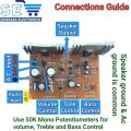 Audio Mono Transistor Amplifier Circuit kit 45 Watts Board. 