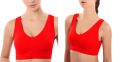 Pack of 4 Air Bra For Women Free-Size Air Bras For Girls No Straps, No Clips, No Wires, No Pain Adjustable Non Padded Brassiere for Casual Wear Best Fits 30-40 Bra Sizes B and C Cups. 