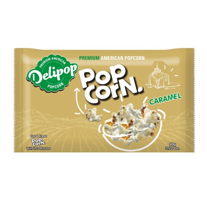 Delipop Popcorn Caramel Flavor 90g