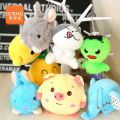 5-10CM rag doll plush toy small doll grab doll machine doll cute pendant wholesale rabbit chicken penguin. 