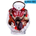 Devilman Crybaby debiruman Japan anime hoodies sweatshirt print trend men/women clothes hip-hop Devilman pullover. 
