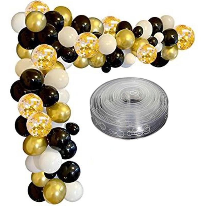 Balloon Decorating Strip 15 feet | PACK OF 10pcs/5pcs/1pc | Connect Chain | DIY | Balloon Arch Strip | Plastic Arch TAPE 5M
