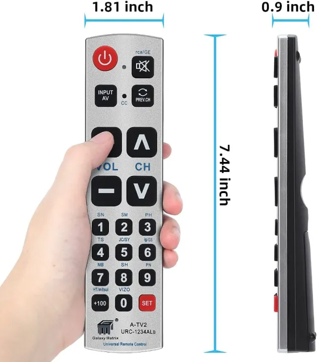 Senio%C3%B3rs%20Big%20Button%20Univer%C5%9Bal%20Remote%20Control%20%20for%20Extra%20Large%20Jumbo%20Giant%20Remote,%20Simple%20Easy%20Basic%20Control%20and%20LG%20Samsung%20Sony%20JVC%20T%C3%B3shiba%20Sharp%20Panas%C3%B3nic%20Technika%20Hita%C4%87hi%20Polar%C3%B6id%20TVs%20-%20Image%205