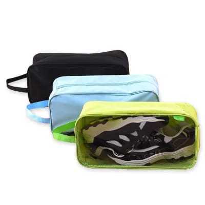 Pack of 5 - Travel Shoes Organizer Storage Bag, Shoes Organizer Bag, Shoe Hand Carry Bag, Mini Shoe Cover, Mini Shoe Organizer, Travel Shoe Bag With Clear Window, Shoe Travel Bag, Washable Shoe Carry Bag, Washable Shoe Travel Bag,