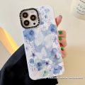 Simple Art Retro Butterfly Casetify Phone Case Compatible for iPhone 13 12 11 Pro Max IX XS MAX XR i7 8 Plus Case Shockproof Protection Bumper Silicone Flannel Soft Cover. 