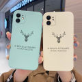 For iPhone Xs Case Fashion Tide Deer New Design Square Original Soft Liquid Silicone Edge Casing Pattern Phone Case Full Back Cover Lens Camera Softcase Protector Cases. 