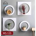 Round square Wall Shelf, Wall Shelves, Wooden Wall Shelf For kids, girls, bed room, Laser cut floating Shelf. 