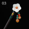 Sandalwood Tassel Step Shake Hairpin Hairpin Ancient Style Hair Ornaments Pan Hair Costume Headdress Ancient Hai. 