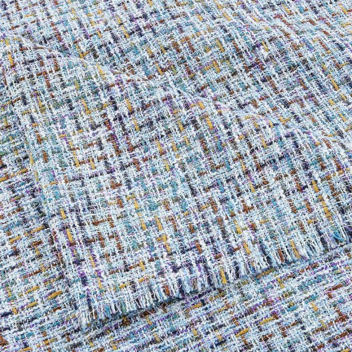 weaving color small fragrant wind fine tweed soft fragrant high-definition fabric suit coat fashion skirt fabric