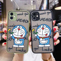 JIUMOO For Asus Zenfone Live ZB501KL Live L1 ZB501KL Case Side Square Edge New Design Phone Cases Thin Frosted Transparent Hard Pattern Silicone Casing Cartoon Cute Doraemon Cat Full Cover Camera Protection Shockproof Softcase. 