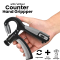 Adjustable Hand Gripper Automatic Counting, Non-Slip Hand Grip Strength Trainer for Fingers, Wrist, and Forearm – 5-60KG. 