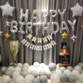 Grey White and Golden Special Birthday Theme. 