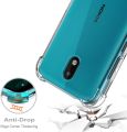For Nokia 1.3 Back Cover Shockproof Transparent Soft TPU Silicone Protector Phone Case with Shock Absorption Bumper Corners. 