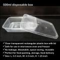 High Quality Disposable Containers with Lid - 500ml. 