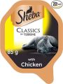 Sheba Classics, Wet Cat Food Trays, with Chicken in Terrine. 