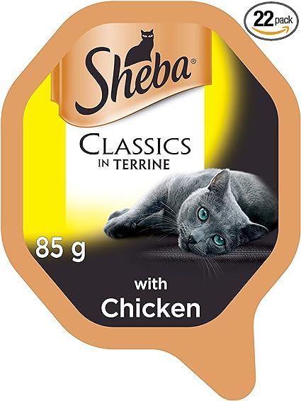 Sheba Classics, Wet Cat Food Trays, with Chicken in Terrine