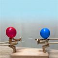 Balloon Bamboo Man Battle Wooden Fencing Boom of Balloons Game, Punching (100Pcs Balloons). 