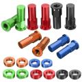 CNC Tusk Rim Lock Nuts Spacer Kit for Honda Yamaha KTM Suzuki Kawasaki MX Enduro Black. 