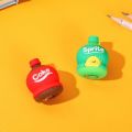 1 Pc Kawaii Novelty Hamburger Chips Drink Soft Eraser Sharpener School Office Supplies Gift Prizes Kids Cute Stationery. 