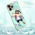 Jizetin (Free Lanyard) for OPPO F17 A73 2020 Back Cover Clenched Little Boy Luxury 6D Plating Case Side Pattern Soft Silicone Square Phone Cases. 
