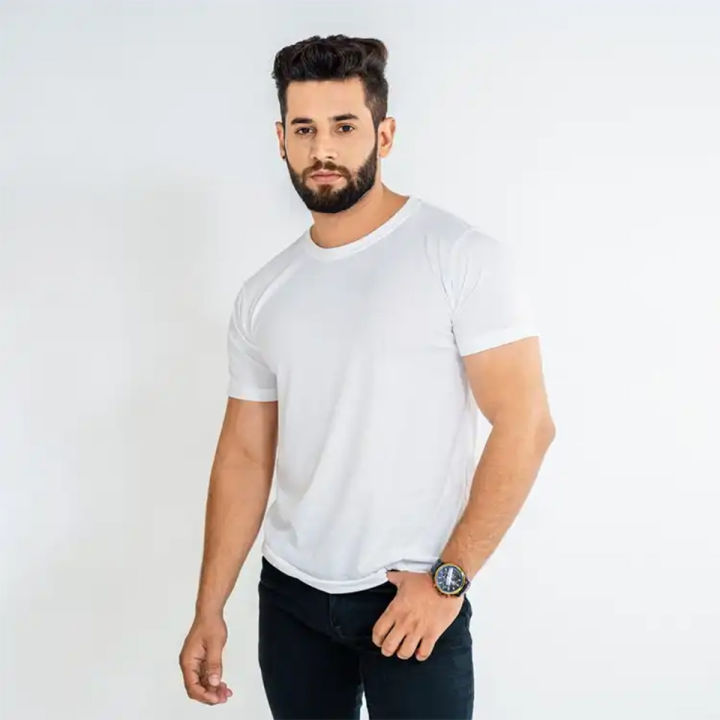 15+ Colors Premium Quality Basic Round Neck T Shirt For Mens - Soft & Comfortable Fabric T Shirts For Mens