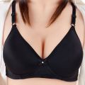 Non Wired Brazier for Women Plain Foam Padded Lifting Bras for Girls with Adjustable Straps and Back Closure for B and C Cups. 