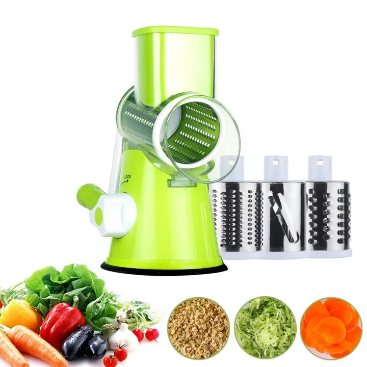 Manual%20Vegetable%20Slicer,%20Vegetable%20Slicer,%203-in-1%20Multi-Function%20Drum%20Grater,%20Veggie%20Chopper%20Rotary%20Drum%20Grater,%20Cheese%20Grater%20with%203%20Stainless%20Steel%20Cutting%20Drums%20(Green)%20-%20Image%202