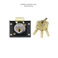 Drawer lock with keys. 