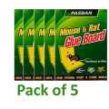 Mouse Glue Trap - Mouse Glue Board - Rat Killer Trap - Rat Killer Glue Book - Rat Killer Glue Mat  Mouse Book (Pack Of 5 ). 