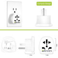 LENCENT 2 X Pakistan/World to US Travel Adapter from Pakistan/UK/Europe/China/Australia to 3 Pin US Plug Adapter Charger Converters. 
