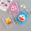 Douyin the same cute mask storage box student children's mouth and nose mask storage box household items jewelry organizer box. 