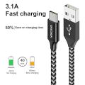 Branded Type C Fast Charging Cable For Android (10 ft.) - For All Type of Type C Phones - Black Color - Length 3 Meter. 