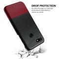 Happon Case for Google Pixel 3a Back Case Ultra Slim Fit Contrast Color Hard PC+Leather Cover Anti-Scratch Phone Protector    Red-light brown. 