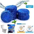 CVM ENTERPRISE Automatic Toilet Bowl Cleaner Tablets Stain Remover Bathroom Flush Tank Blue Tab Tablet. 