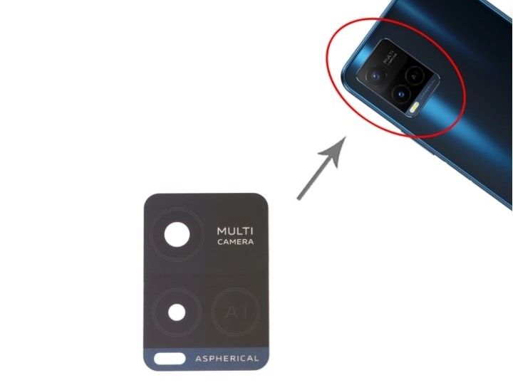 VIVO Y21 Replacement Back Camera Lens Glass For VIVO Y21