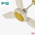 Khurshid Fan AC DC Icon Light Wood Fancy Ceiling Fan - Inverter Hybrid with Remote Control Copper Winding - 56 Inches Blade Size. 