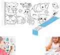 DIY Children Drawing Toys Arts Creative Handmade Graffiti Scroll Color Filling Painting Drawing Paper with Watercolor Pigments With 6 Poster Color Roll Size 150 x 19.7 CM:. 