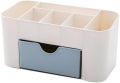 Bathroom Storage Box shelf Bathroom Accessories Simple Plastic Organiser Shelves Desktop Makeup Box With Small Drawer Multi-functional Jewelry Box Storage Desk holder,Blue. 