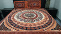 Tie Dye Pastel Cotton Bedsheet for Double Bed. 
