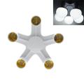 5 in 1 Bulb Holder Converter Base Socket Splitter Light Bulb Adapter Lamp Bases For Photo Studio. 