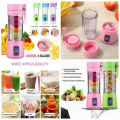 USB Rechargeable Juicer Blender 6 Blades Electric Blender Mini Portable Personal Size Juicer Cup USB Rechargeable Mixer 380ml Food Grade Water Bottle Portable Fruit Juicer Machine - josar machine mini-single juicer machine-shaker machine. 