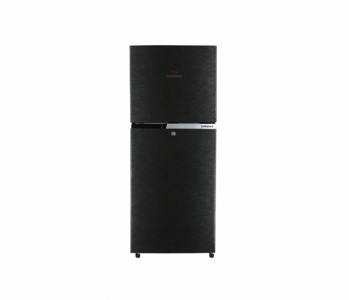 REF%209173%20CHROME%20HAIRLINE%20BLACK%20Double%20Door%20Refrigerator%20-%20Image%202