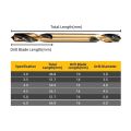 6Pcs Portable Double-headed Twist Auger Drill Bit Set HSS High Hardness Double Ended Drill Bits Professional High Quality Hole Opener. 