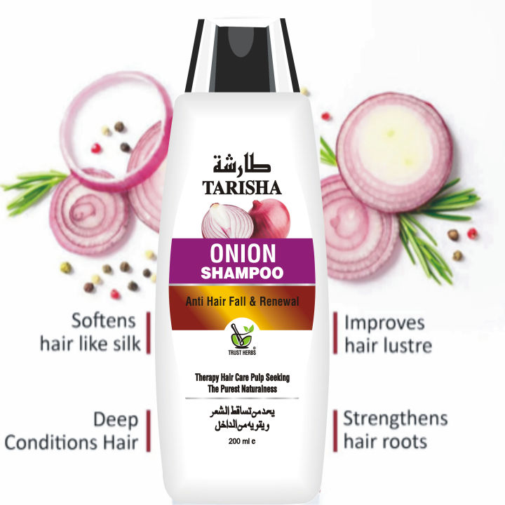 Tarisha Onion + Biotin Shampoo For Hair Loss- 200ml