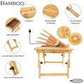 Bamboo Wooden Laptop Table Compatible 13'3 to 17.3 Inches Laptop. 